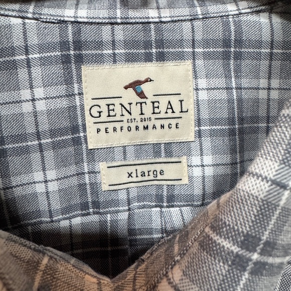 Genteal Performance Flannel Midnight Gray Shirt Men's XL NWT - Picture 3 of 6